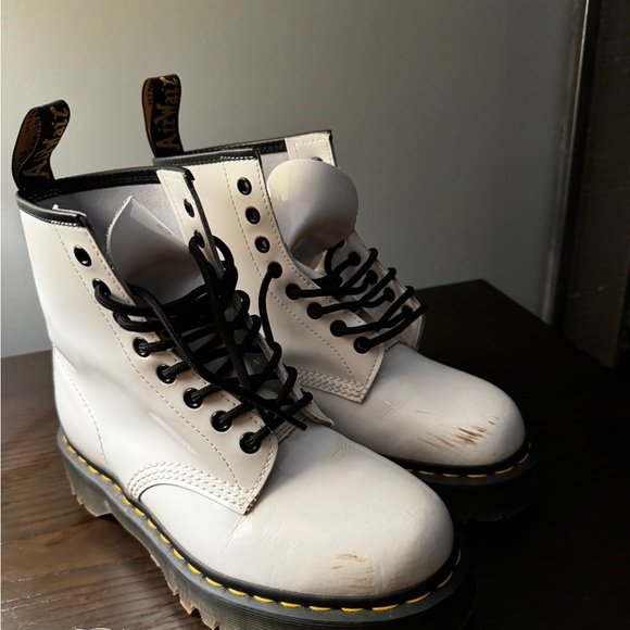 Dr. Martens White Boots - Picture 9 of 14